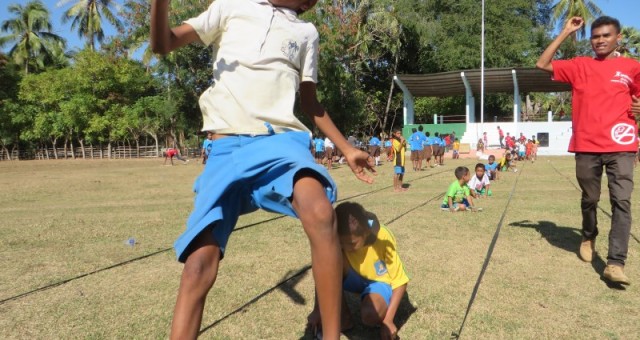 Press release – SportImpact event gathers hundreds of kids in Oekusse