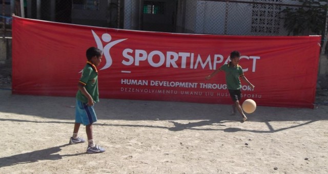 Press Release – Children Gathered To Play Sports In Viqueque