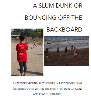 Academic dissertation on Sport for Life in Timor-Leste